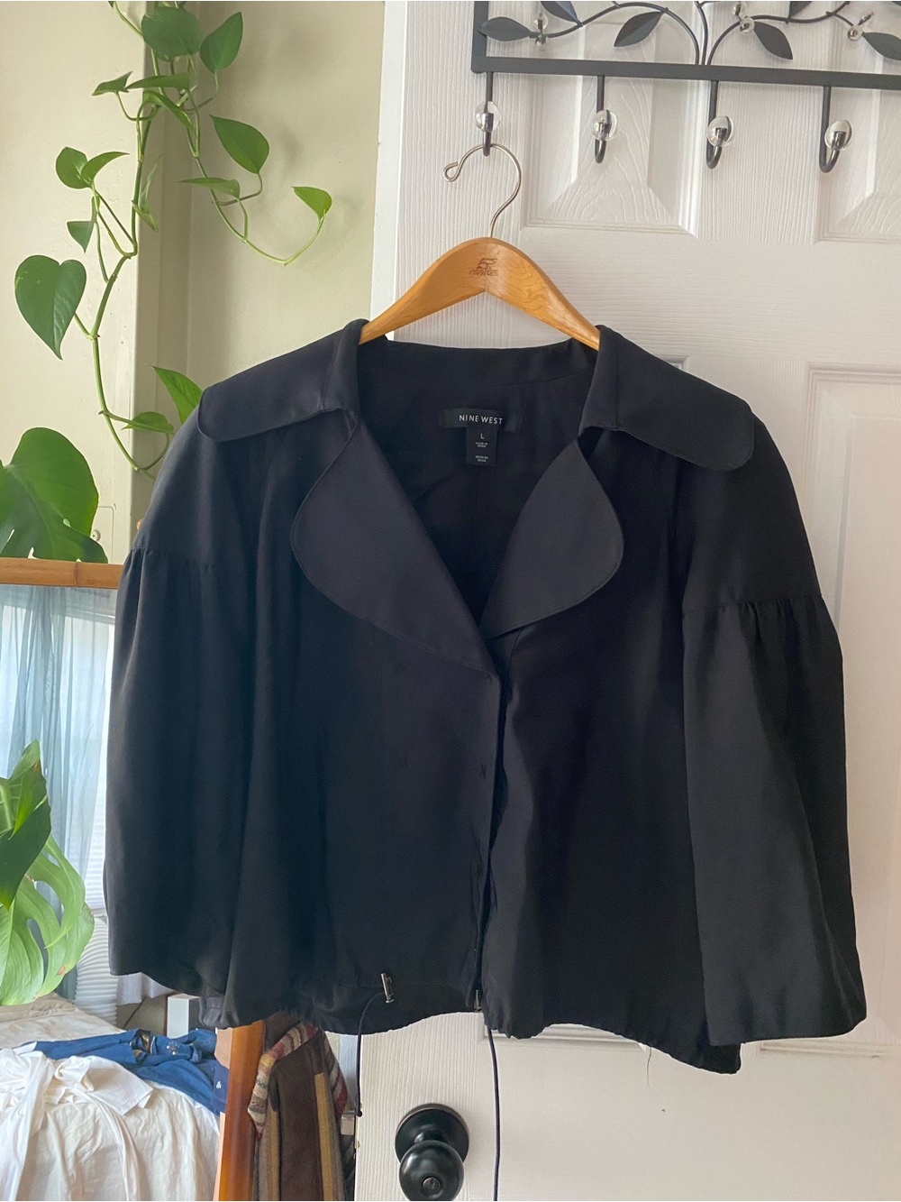 Nine West Black Cropped Jacket